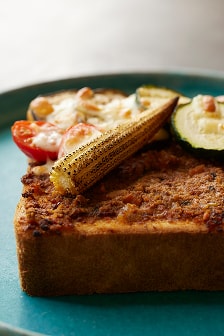 カレーチーズと野菜トースト