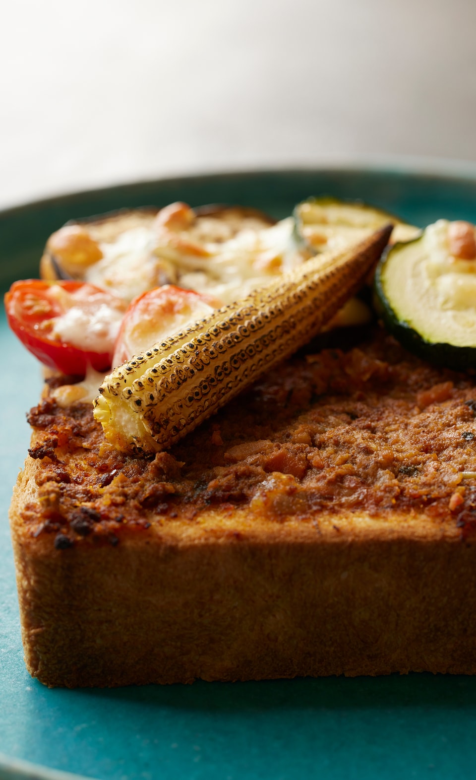 カレーチーズと野菜トースト